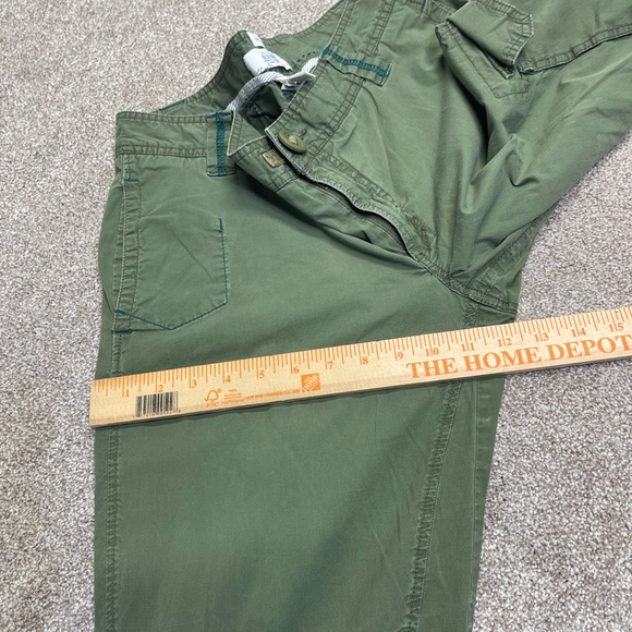 Old navy women wide leg cargo pants sz 12 green baggy gorpcore street wear - Picture 6 of 12